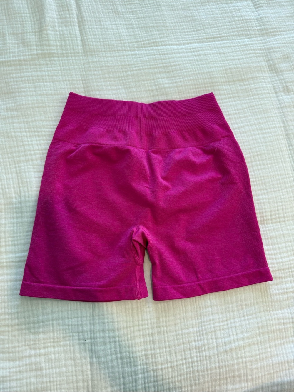 High-Waist Magenta Bike Shorts for Women